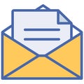 Email envelope Isolated Vector icon which can easily modify or edit Royalty Free Stock Photo