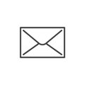 Email envelope line icon