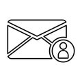 Email envelope mail message personal user icon