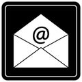 Email envelope sign Royalty Free Stock Photo