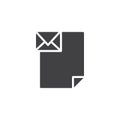 Email file vector icon