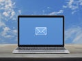 Email flat icon, Business contact us concept