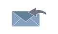 Email forward vector icon. Illustration isolated for graphic and web design.