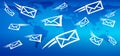 Email Global Marketing Background, web messaging sending mail