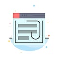 Email, Hack, Internet, Password, Phishing, Web, Website Abstract Flat Color Icon Template