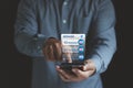 Email hack, System hacked warning alert, SMS spam, and fake text message phishing concept.