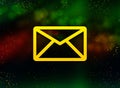 Email icon abstract bokeh dark background