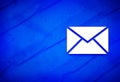 Email icon abstract watercolor painting dark blue background illustration Royalty Free Stock Photo