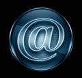 Email icon dark blue Royalty Free Stock Photo