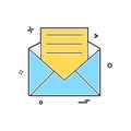 Email icon design vector Royalty Free Stock Photo