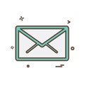 Email icon design vector Royalty Free Stock Photo