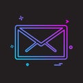 Email icon design vector Royalty Free Stock Photo