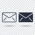 Email icon Flat. Outline email icon