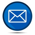 Email icon flat round button Royalty Free Stock Photo