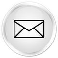 Email icon premium white round button Royalty Free Stock Photo