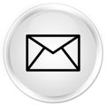 Email icon premium white round button Royalty Free Stock Photo