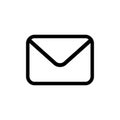 Email vector icon in flat style Royalty Free Stock Photo