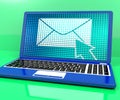 Email Icon On Laptop Royalty Free Stock Photo
