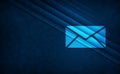 Email icon natural sky light abstract dark blue background stripes pattern illustration Royalty Free Stock Photo