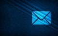 Email icon natural sky light abstract dark blue background stripes pattern illustration Royalty Free Stock Photo