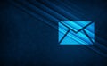 Email icon natural sky light abstract dark blue background stripes pattern illustration Royalty Free Stock Photo