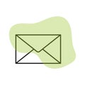 Email icon. Outline envelope sign. Vector illustration. Eps 10. Royalty Free Stock Photo