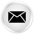 Email icon premium white round button Royalty Free Stock Photo