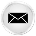 Email icon premium white round button Royalty Free Stock Photo