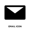 Email icon vector isolated on white background, logo concept of Royalty Free Stock Photo