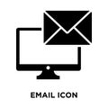 Email icon vector isolated on white background, logo concept of Royalty Free Stock Photo
