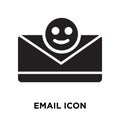 Email icon vector isolated on white background, logo concept of Royalty Free Stock Photo