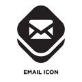 Email icon vector isolated on white background, logo concept of Royalty Free Stock Photo