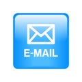 Email icon button Royalty Free Stock Photo