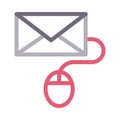 email vector color line icon Royalty Free Stock Photo