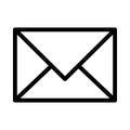 Email vector thin line icon