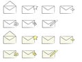 Email Icons Royalty Free Stock Photo