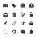 Email icons. Royalty Free Stock Photo