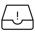 Email, inbox   Isolated Vector icon which can easily modify or edit Royalty Free Stock Photo