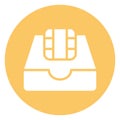 Email, inbox   Isolated Vector icon which can easily modify or edit Royalty Free Stock Photo
