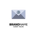 Email, Inbox, Mail Business Logo Template. Flat Color