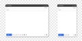 Email interface. Mail mockup window for feedback form