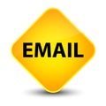 Email elegant yellow diamond button
