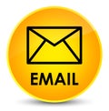 Email elegant yellow round button