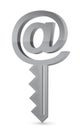Email key concept illustration design Royalty Free Stock Photo