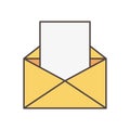 Email letter social media icon