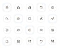 Email line icons set. Editable Stroke. 24x24 Pixel Perfect.