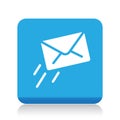 Email / mail icon button Royalty Free Stock Photo