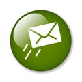 Email / mail icon button Royalty Free Stock Photo