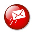 Email / mail icon button Royalty Free Stock Photo