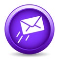 Email / mail icon button Royalty Free Stock Photo